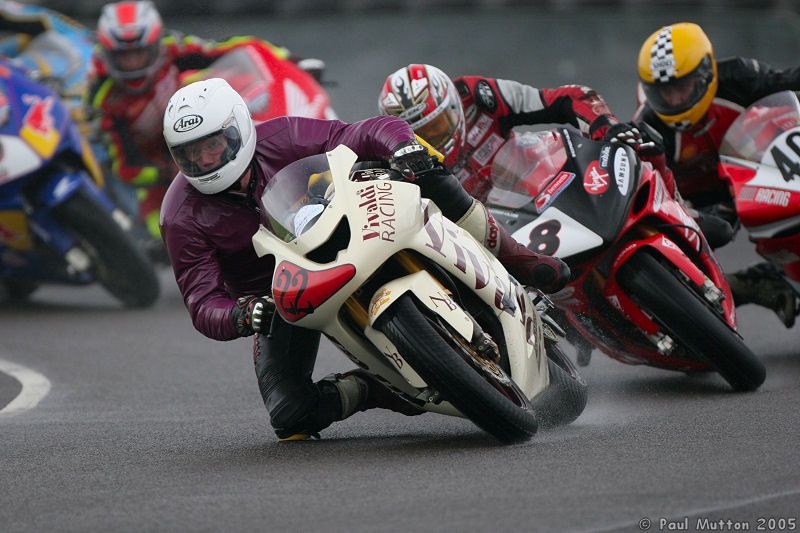 IMG 4559 Bikes cornering in the wet